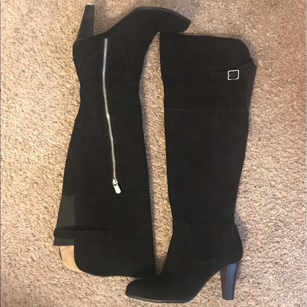 Adrienne Vittadini over-the-knee suede boots